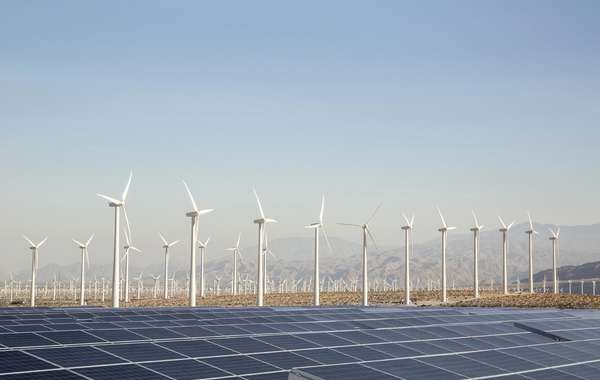 可再生能源的风力发电场
