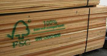 FSC certified wood carries the FSC certification labels