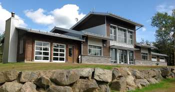 The passive solar home in Lac Kenogami, Quebec