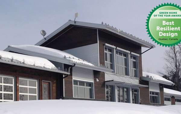被动太阳能住宅设计在它的最好- Kenogami住宅-生态之家